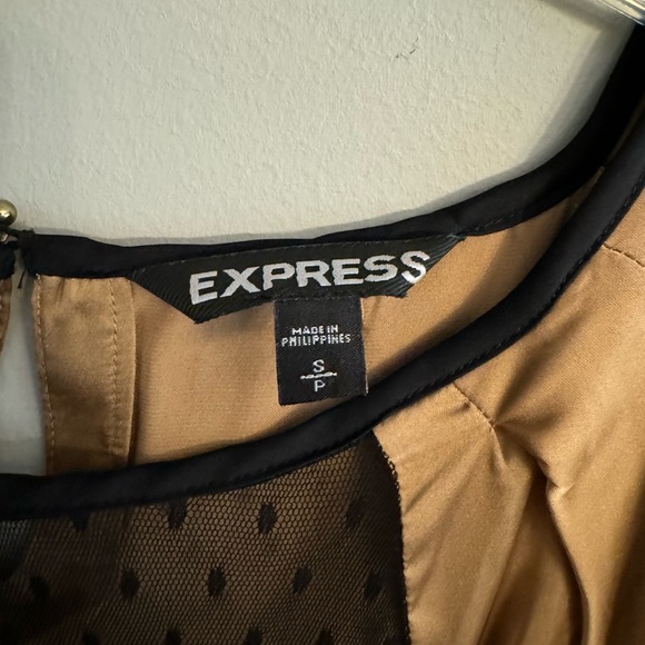 Express Satin Short Sleeve Blouse Lace Detail size small - Picture 3 of 7